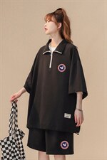 中性2023夏季新款时尚运动休闲百搭情侣套装TZ751P75控98，男装休闲套装，A247A