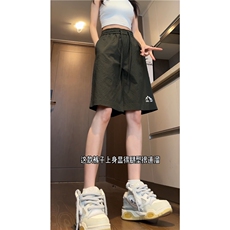 2025夏季新款泡泡格小山印花透气宽松短裤B315-K24142-p35控48，男装牛仔裤，电商B315