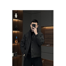 羽绒服时尚立领外套廓形设计款合身加厚保暖夹克上衣yrf089-TP185，男装夹克，电商A089-1