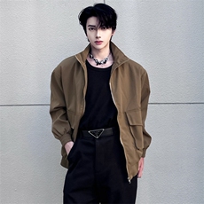 （自家图）立领夹克外套男春工装潮牌衣服2018-P68，男装夹克，星座910-5