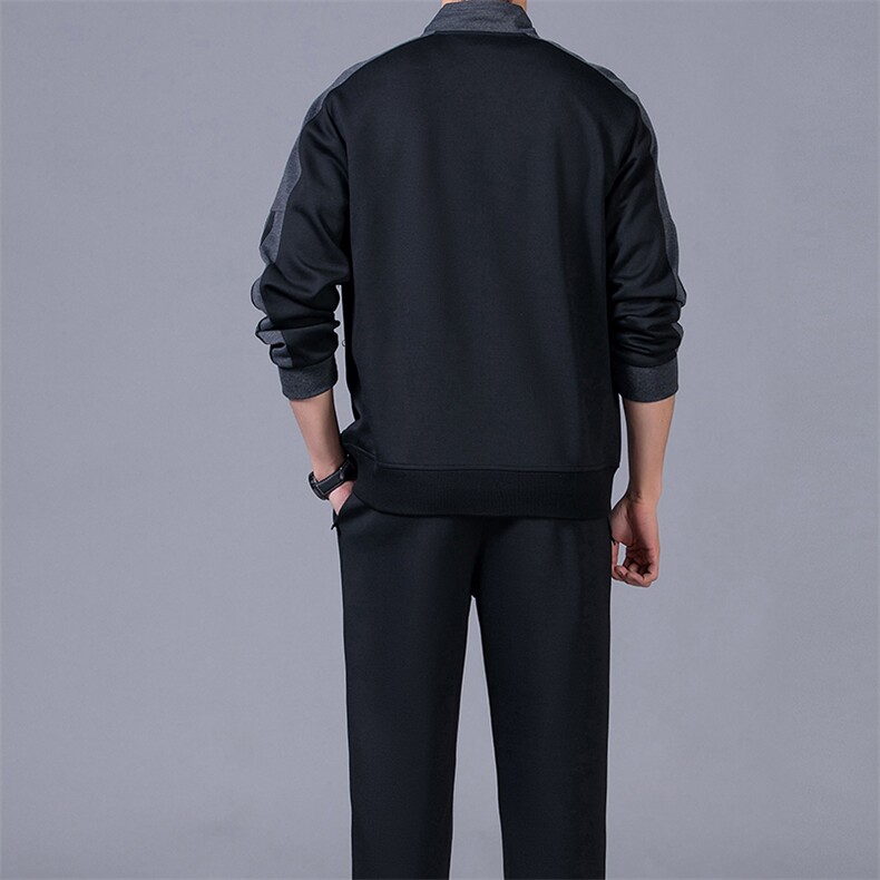 中年男士长袖立领外套男春秋潮流2023新款潮男装衣服夹克上衣春装,男装休闲套装,电商B212（原钱塘6029）