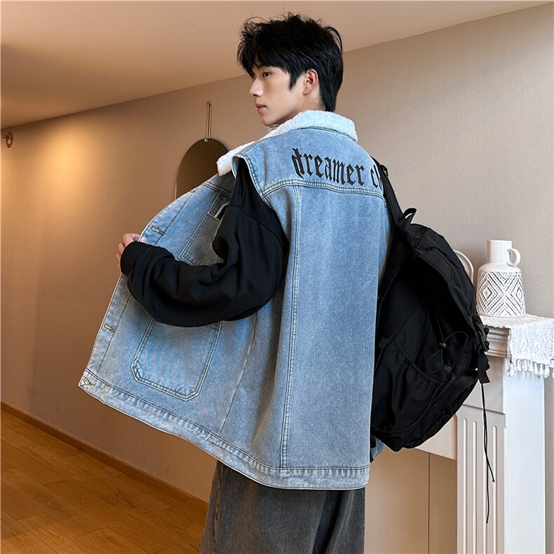 MJ252J-p68-限价98M-5XL加绒羊羔绒宽松大码牛仔马甲工装ins,男装工装外套,星座116