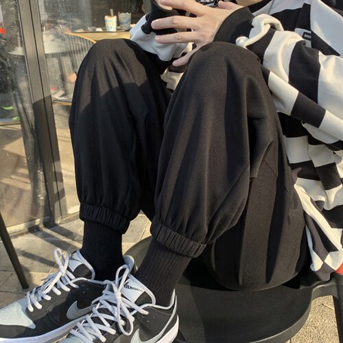 潮流百搭2022宽松束脚运动九分潮牌休闲卫裤WK602-1特批22，男装休闲裤，星座718-1
