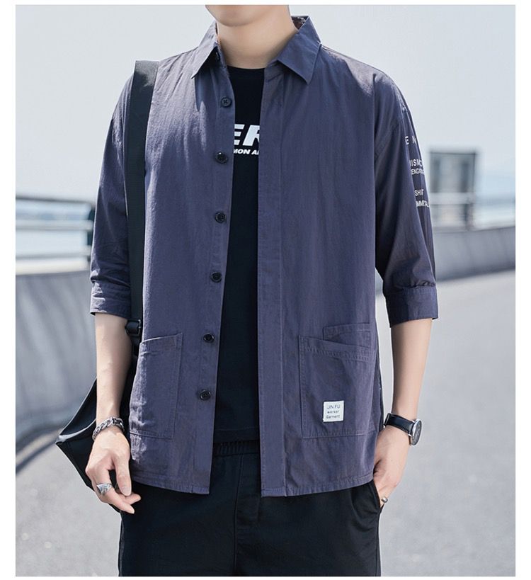 纯棉休闲男装休闲衬衫2021---p35图片