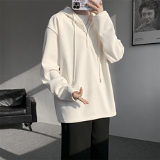 连帽卫衣男春季新款港风宽松华夫格大码长袖套头上衣CH59-P38，男装卫衣，星座214-3