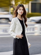婵米儿2025秋季新款法式小西装小香风外套粗花呢显瘦上衣女，女装短外套，婵米儿