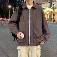 夜景潮牌秋季小米格防水翻领夹克男士冲锋衣外套A406JK2557P70，男装夹克，星座309（原A406）