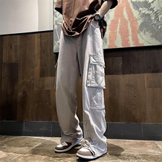 个性工装休闲裤男高街潮流长裤子KK611/P65，男装工装外套，电商D202-1