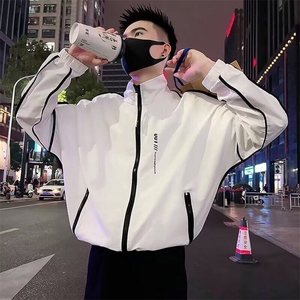 高级感撞色防晒衣夏季2025潮牌痞帅速干外套新款青少年夹克上衣图片