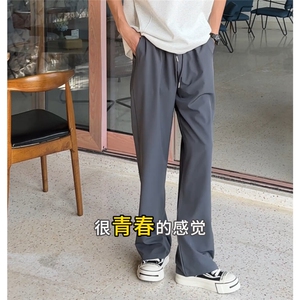 弯刀休闲裤bootcu城市户外防晒裤肌理感宽松基础直筒长裤P28图片