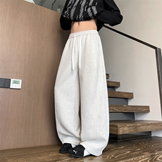 K25101批45控68秋季美式弯刀裤罗纹拼接休闲裤百搭长裤子男裤，男装休闲裤，电商D229A