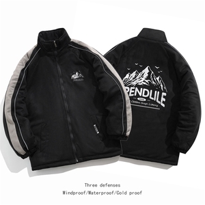 2025  麂皮加绒棉衣棉服雪山印花面包服立领棉袄外套  1619H-P90图片