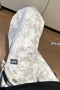 XZ616 秋季新款重磅脏染水洗做旧直筒脏脏裤 TY1024 特P40控78图片