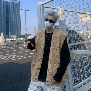 F474P60秋冬新款男装男生外套马甲毛衣