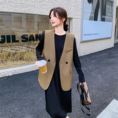 【新款】现货主推西装马甲配连衣裙99003款P155K218，女装套装/套裙，2C316