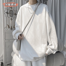 冬款时尚潮牌纯色圆领内搭打底衫保暖双面德绒长袖T恤T21658-P38，男装T恤，电商A001-1