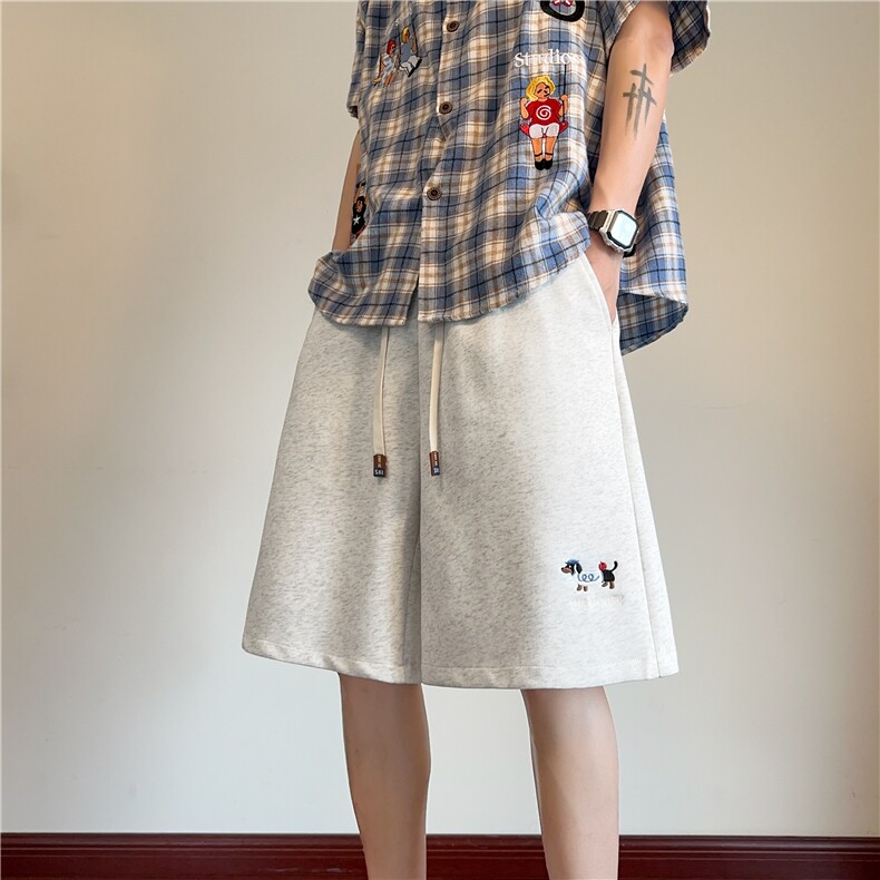 抖音品质夏季新款腊肠狗百搭运动宽松短裤B315-K25543-特p30控58，男装休闲裤，电商B315