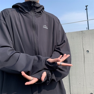 港风户外山地连帽开衫休闲上衣男  宽松百搭防晒衣TF023-P38图片