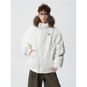 有90绒报告 可拆卸毛领羽绒服派克服标90绒78197P268控428图片