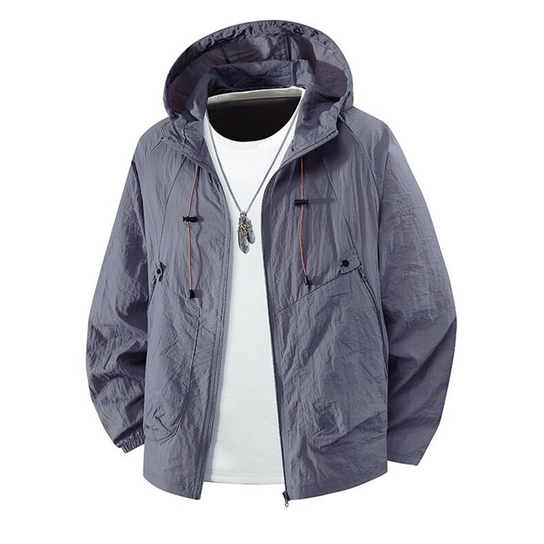 F036夏季新款男士休闲百搭长袖防晒衣外套P40，男装防晒衣，星座1615-1