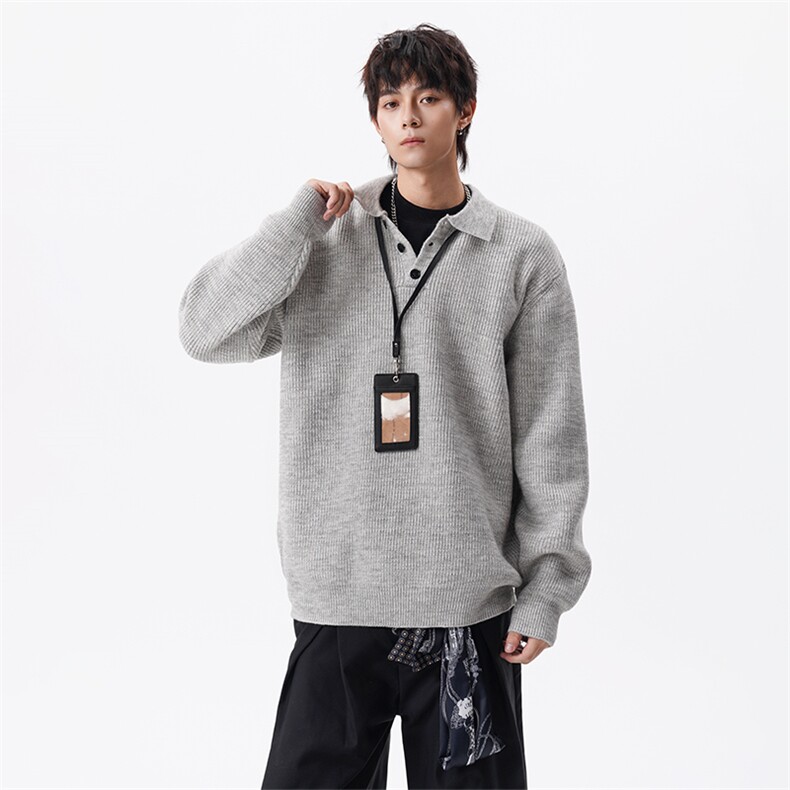 现货毛衣针织衬衫领男装M451-P55控88,男装针织衫/毛衣,星座608(原A046)