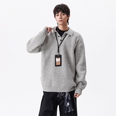 现货毛衣针织衬衫领男装M451-P55控88，男装针织衫/毛衣，星座608(原A046)