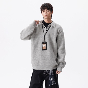 现货毛衣针织衬衫领男装M451-P55控88图片