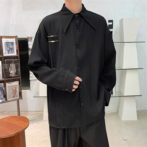 2024衬衫男女春夏款佛系禅意新中式中山装改良版风外套C368-p50图片