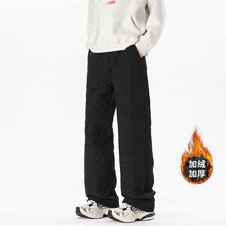 冬季新款保暖加厚菱形格棉裤XZ806-CK03065-P68-控88，男装棉裤，四季星座806