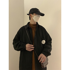 春装针织长袖衬衫男休闲衬衣外套C308P60，男装衬衫，电商C323
