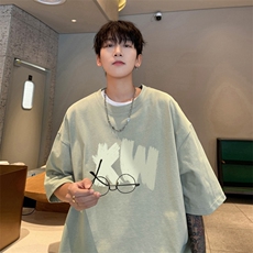 量大优供视频230g重磅纯棉短袖t恤男XT483-特P19，男装T恤，电商B371