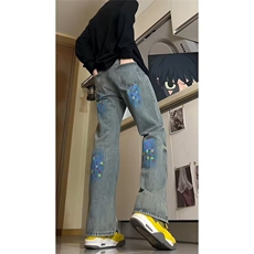 美式街头水洗做旧牛仔裤男XP908P46，男装牛仔裤，星座1116-2