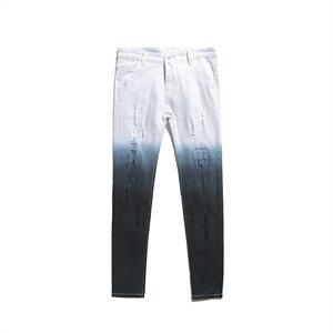 2021春夏款刺绣弹力牛仔裤男宽松小脚裤QT6027-9996图片