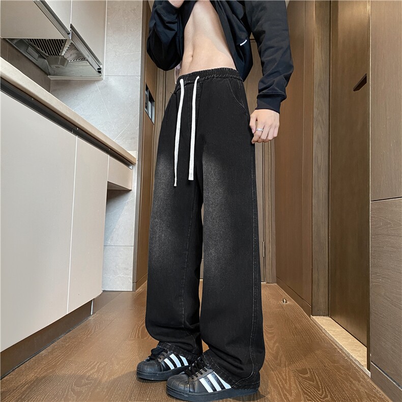 抖音品质美式宽松水洗cleanfit休闲牛仔裤B315-K25449-特p35控68,男装牛仔裤,电商B315