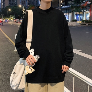 M18164-P45 加绒款-P65半高领毛衣男士大码针织衫男毛线衣男图片