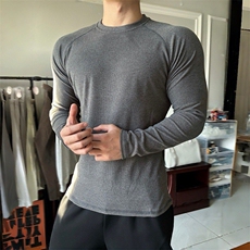 ARM双面德绒健身高弹打底长袖JS21-特批35，男装T恤，星座313A(原308A-2)