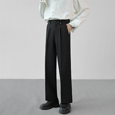 SJ-217-2-HK2420-P45早秋直筒垂感西装裤大码休闲裤男，男装西服套装，星座217-2