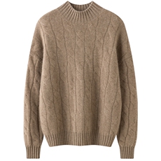 加厚半高领2024年新款秋冬季女式35%羊绒衫，女装羊绒衫，绒又羊绒