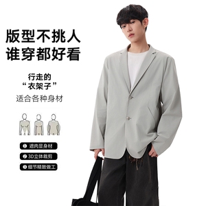 春季新款商务风西装外套男休闲西服男士西服X02629-P83图片