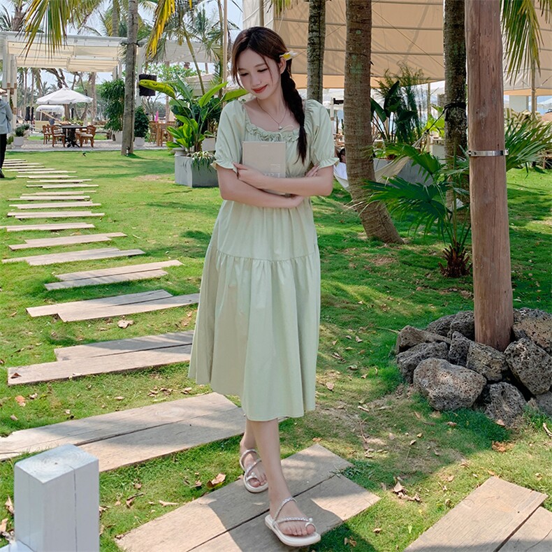 夏季新款连衣裙仙女甜美显瘦气质长裙度假沙滩裙图片