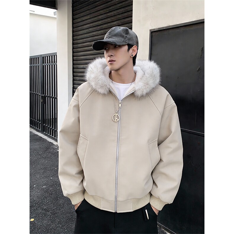 XZ514-2-25106-P70大理石座山雕连帽绒毛刺绣外套冬季棉服夹克,男装夹克,星座514-2(原B239)