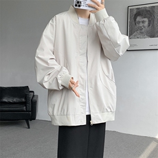 M-8XL棒球服男款春秋特大码加肥加大男装飞行员夹克外套JK001P65，男装夹克，电商B312
