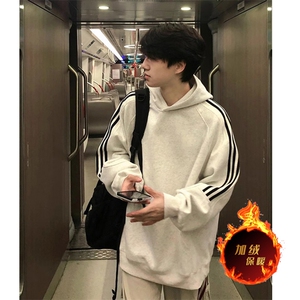 市场无对手支持退换 抖音得物品质480克全棉加绒织带连帽卫衣CM04图片