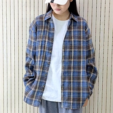 春季新款现货（跨境电商）格子男女情侣款潮流宽松格纹衬衣，男装衬衫，星座1107-1