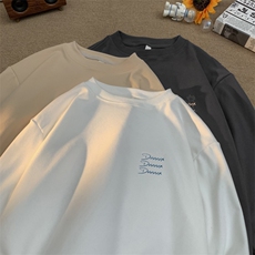 260克重磅双面绒德绒圆领打底衫【有货】C403A-DR25491Y-P25，男装T恤，电商C403A