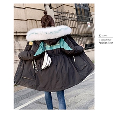 羽绒棉服女韩版宽松2022冬季新款学生派克服外套棉袄中长款棉衣潮，女装棉衣/棉服，潮品会
