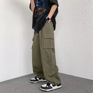 2022日系复古工装裤男美式潮牌ins宽松直筒休闲裤 K3521-P43图片