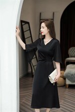 气质连衣裙，女装连衣裙，蓝芝衣秀