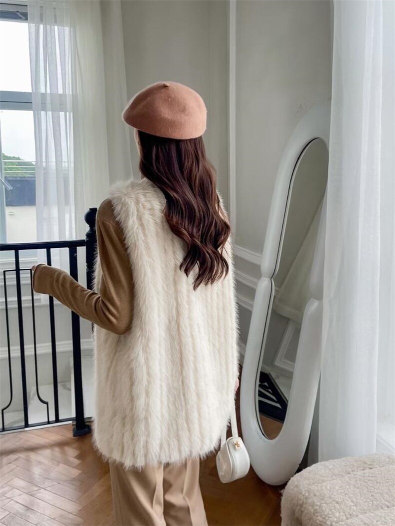 现货皮毛一体马甲，女装马甲，杜十衣社