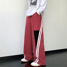 美式复古街舞运动裤男垂感休闲阔腿裤拖地裤子XZ514-2-K1558-P63，女装休闲裤，星座514-2(原B239)